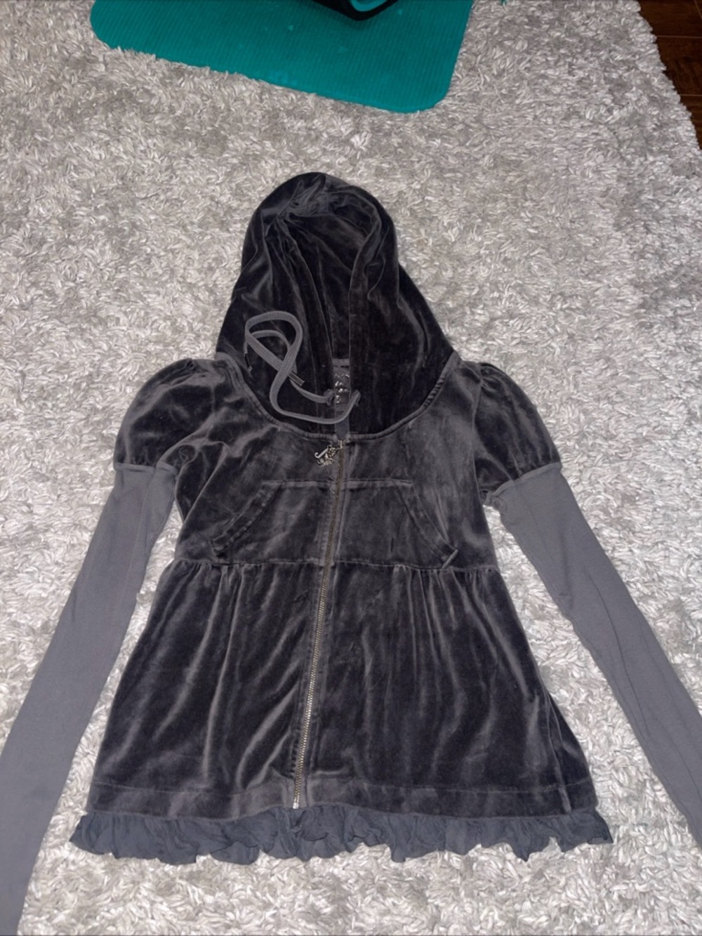 Juicy Couture Vintage, Grey, Sz S, Made in USA